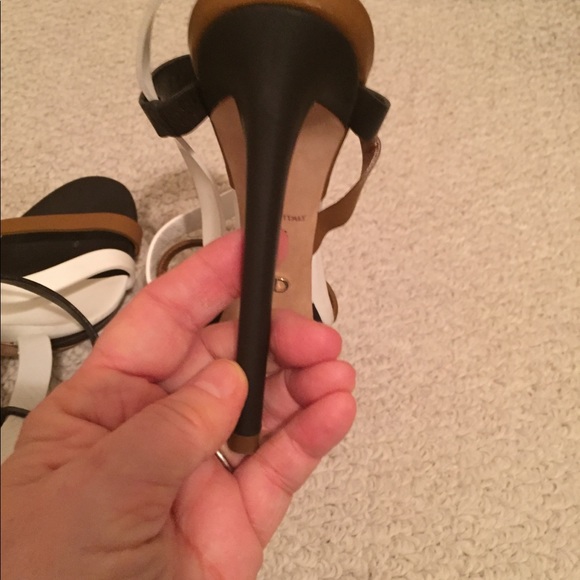 Christian Dior color block leather slingback 37.5 - Picture 8 of 16